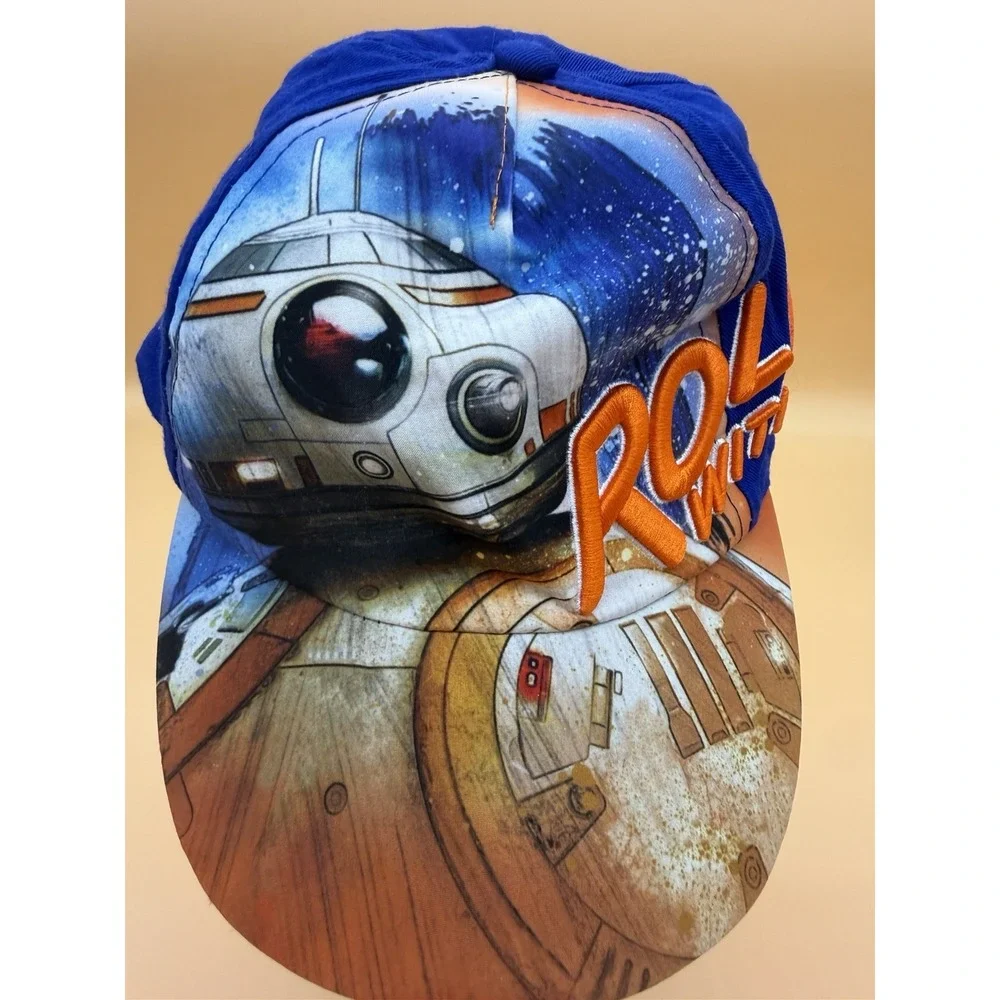 Star Wars BB-8 Kids Snapback Hat Cap Blue Orange 3D Embroidered 2018 Target